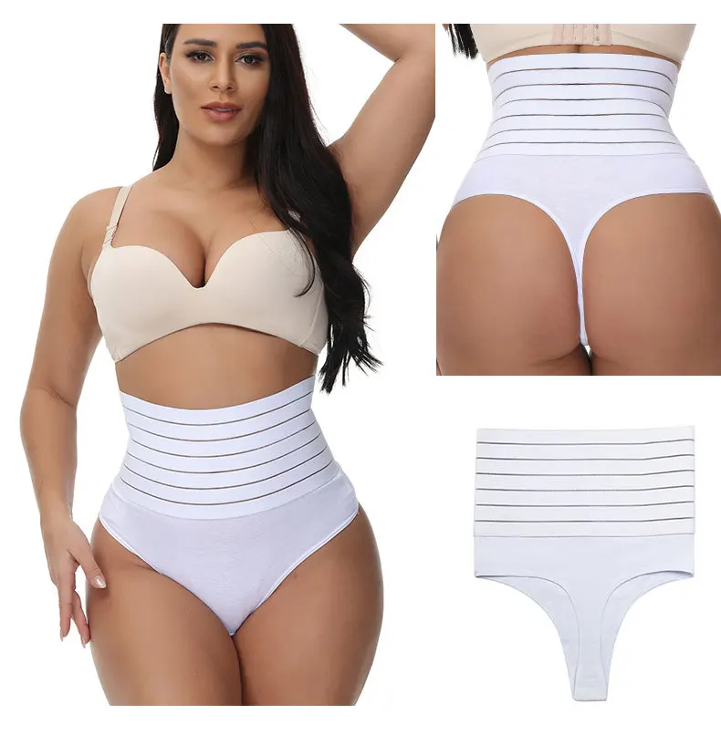 wholesale shapewear women thong slimming high waist butt lifter tummy control seamless panty shaper