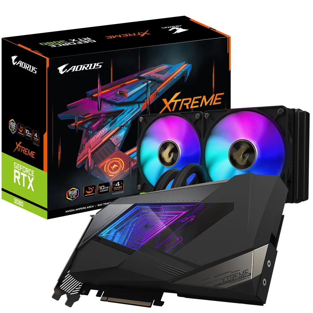 Gigabyte Geforce Rtx3080 10g Gddr6游戏电脑显卡aorus Rtx3080 Xtreme