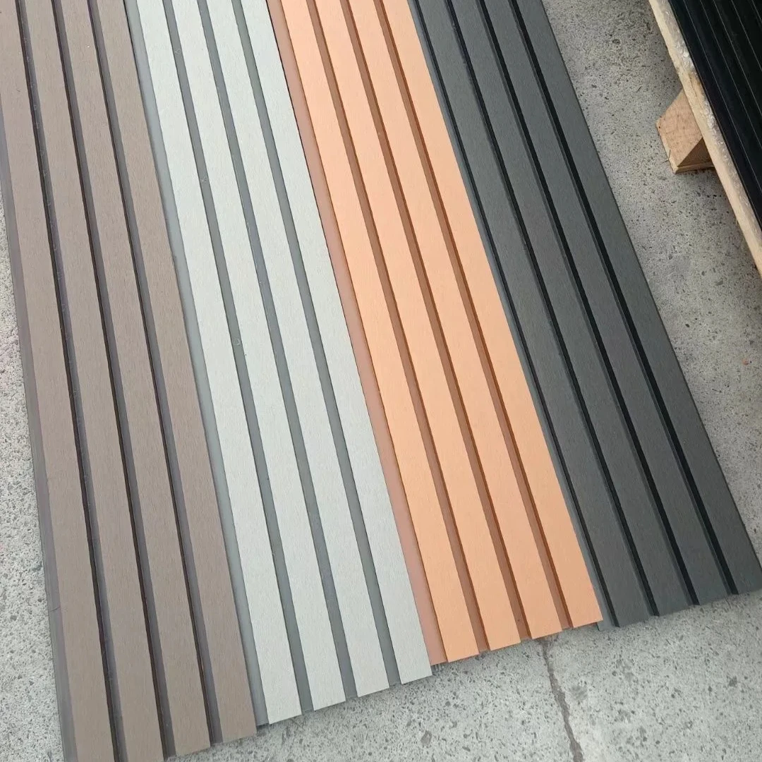 Customized Color Modern WPC PE Wooden Wall Panel Board for Outdoor Wall Decoration