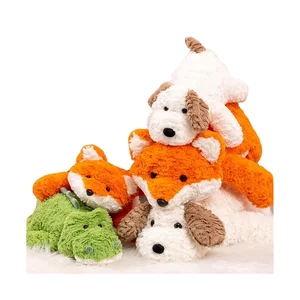 New Arrived Comfortable Plush Fox and Crocodile Dog Pillow Cute Lying Plush Toy with PP Cotton Filling