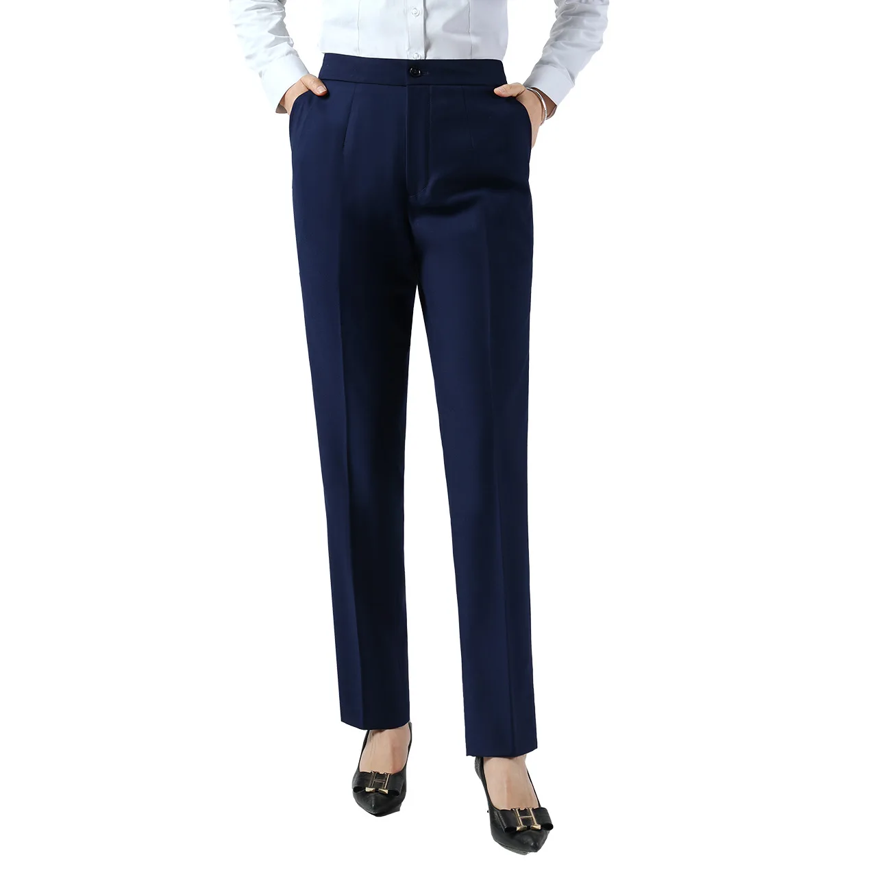 royal blue dress pants womens Royal Blue Straight Leg Tall Pants main image 1
