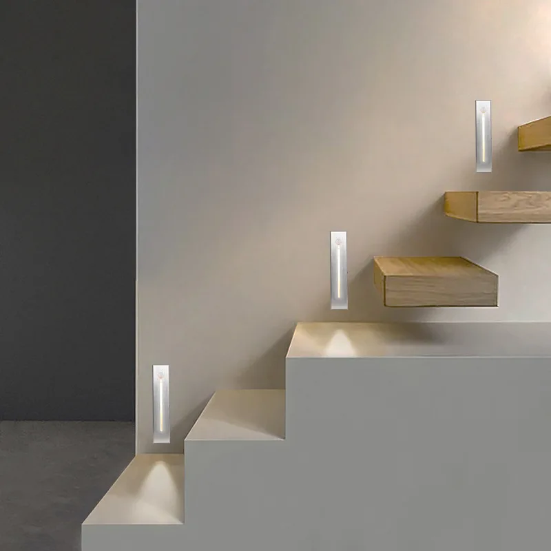 Simple Led Footlight Embedded Aisle Long Bar Hotel Stairs Outdoor ...