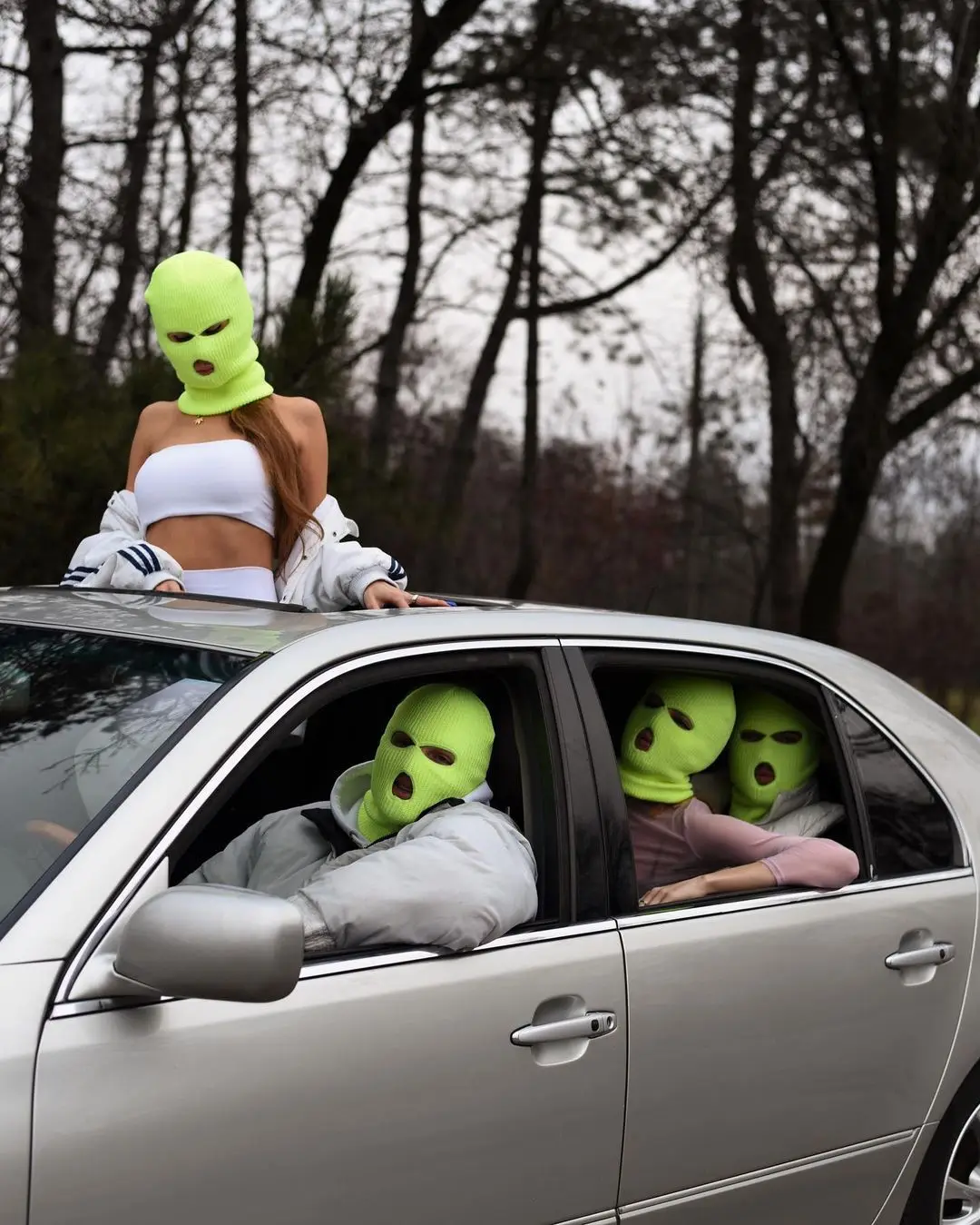 
 Wholesale Full Face Cover Winter Knitted Hat Rappers Bandit Knitted Women Balaclava Fashion 3 Hole Skully Wool Ski Mask  