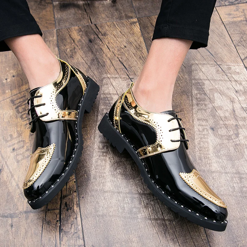 Оригинальные акции джентльмен модельные туфли на плоской подошве; Туфли-оксфорды для мужчин модные цены по прейскуранту завода-изготовителя