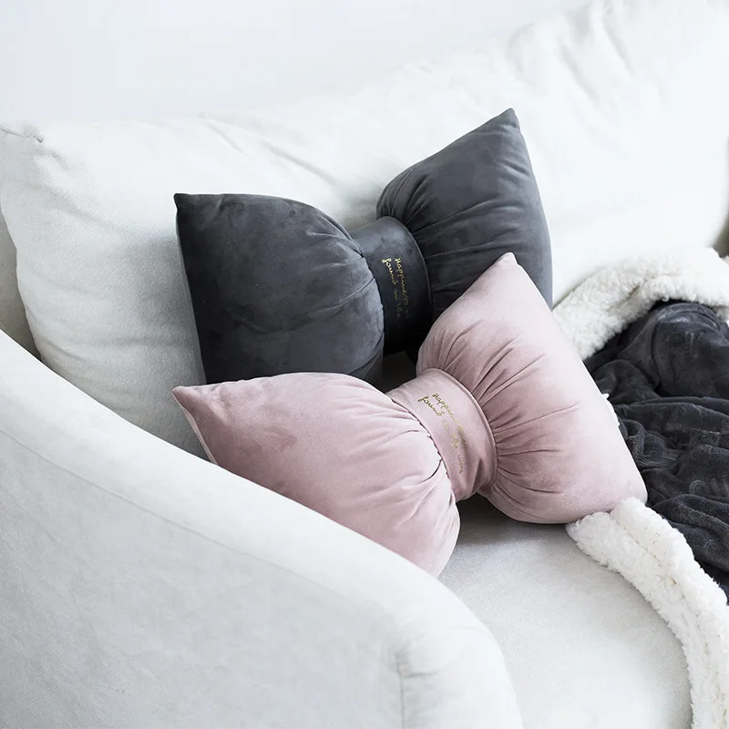 cute bow-knot decorative throw pillows super