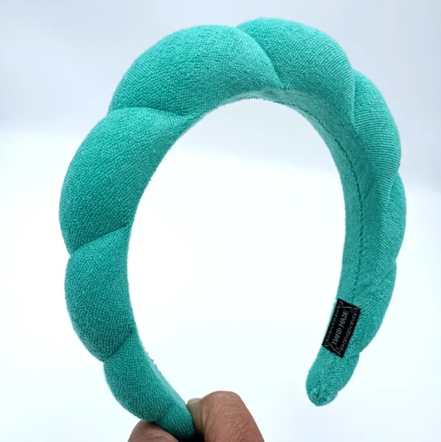 Vintage Padded Headbands Puffy Sponge Hairbands Wide Brim Headwear Hair