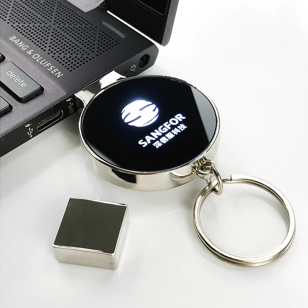 Professional Design Led Light Metal Flash Drive 1gb 2gb 4gb 8gb 16gb 32gb 64gb 128gb Mini Flash Drive