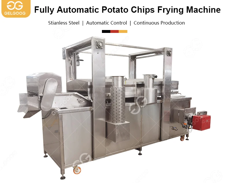 Gelgoog Automatic Deep Pig Skin Fryer Pork Rinds Frying Machine For