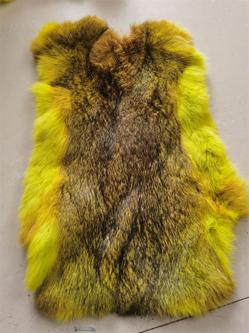 Natural Super Fluffy Rex Rabbit Fur Skin Dyed Rex Rabbit 100 Fur Pelt