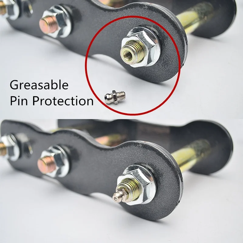 2 Inch Leaf Spring Rear Extended Shackles Greasable for Hilux Revo