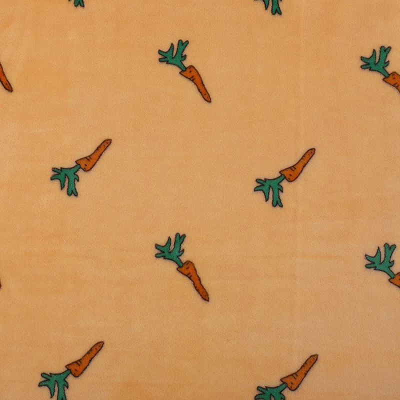 Warm Blanket Stripe Polyester Printed Flannel Fleece Fabric with Flowers Pattern For Baby Winter Sleepwear