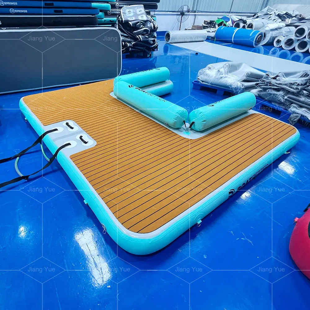 Jet Ski Platform Inflatable Jet Ski Dock - 6.5'x9' Floating Platform With  Military Grade Construction Inflatable Dock, image size:1000x1000