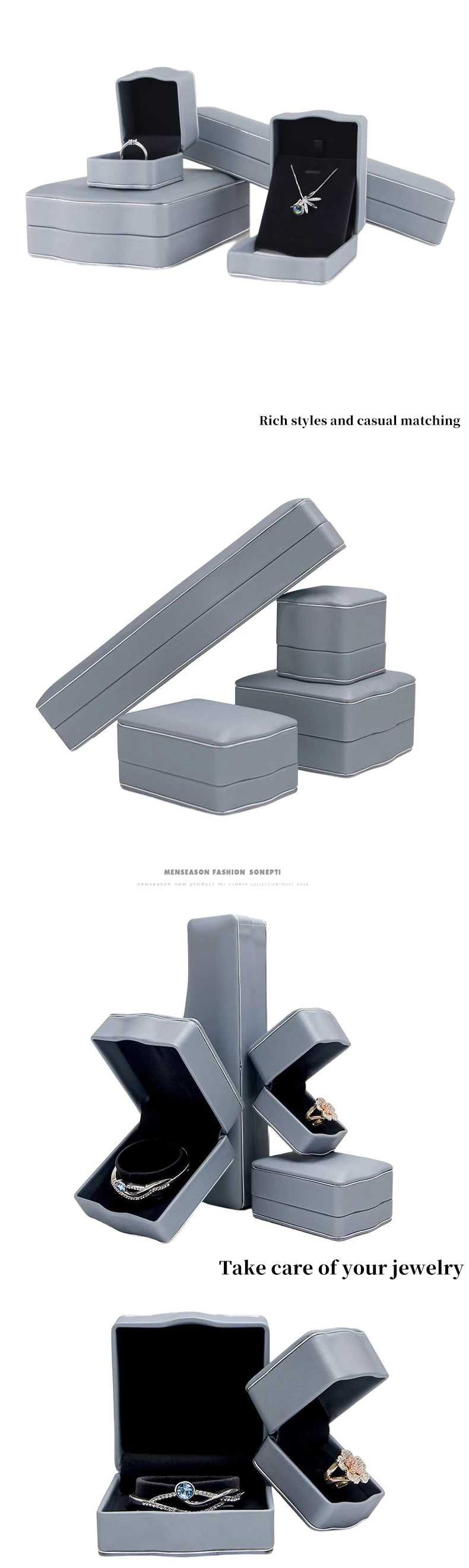 Hanhong Custom Jewellery Gift Box For Ring Necklace Bracelet Jewelry