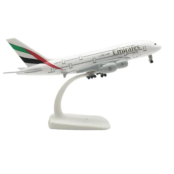 Wholesale Customized Metal Craft Diecast Zinc Alloy 20cm 1:400 Emirates A380 Model Emirates Plane Model Plane