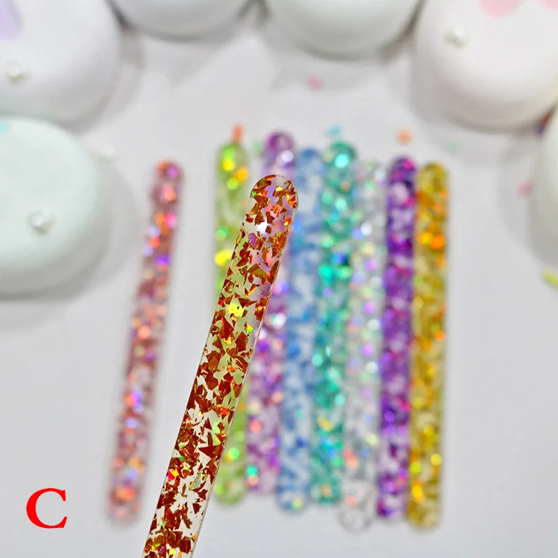 Acrylic Cakesicle Sticks Mirror Ice Cream Sticks Mini Ice Pop Craft ...