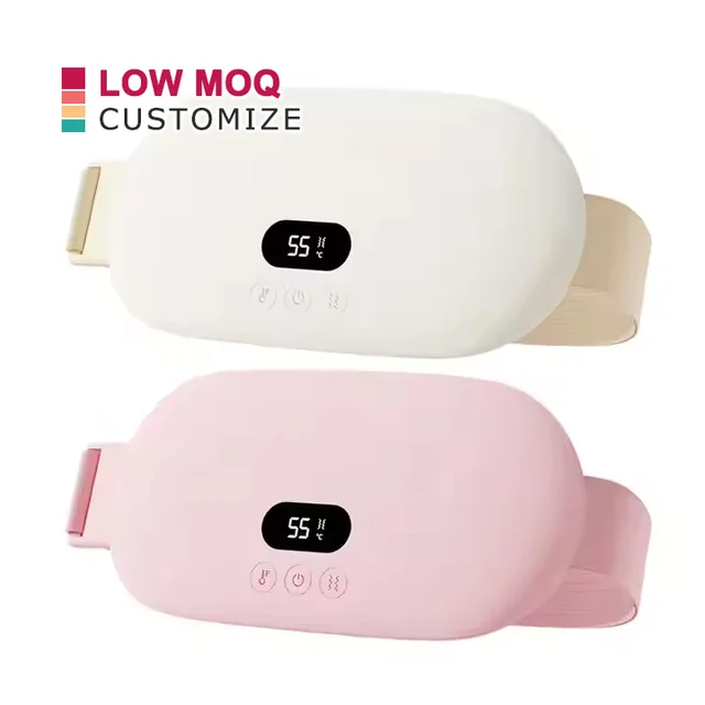 OEM Intelligent Digital Display Menstrual Pain Relief Vibration Fast Heating Massage Belt Body Application Warm Palace