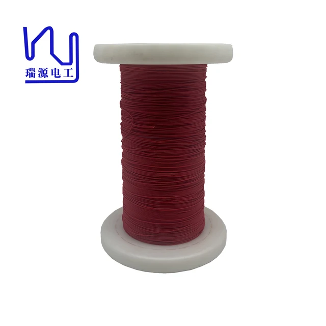 Super 0.071*84 Red Natural Silk High Frequency Served Litz Wire