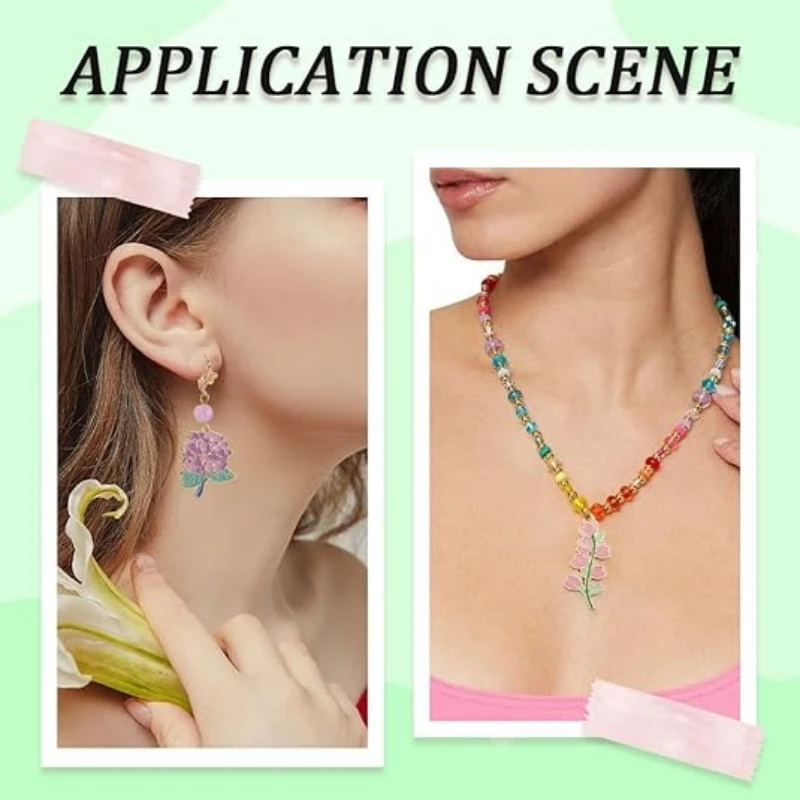 Enamel Flower Charms Bulk Spring Charm Colorful Sunflower Daisy Lily Violet Iris Alloy Floral Charm for Jewelry Making