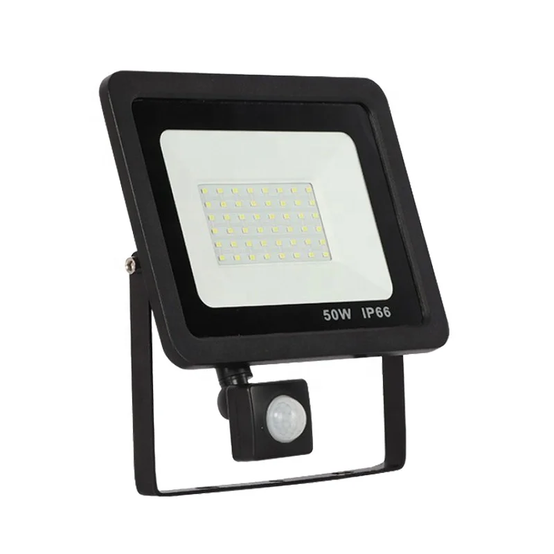 Waterproof Motion Sensor Smart Lighting 50w Smd Driverless Floodlight Door Window Ip66 50 Watt Led Flood Light For Garden