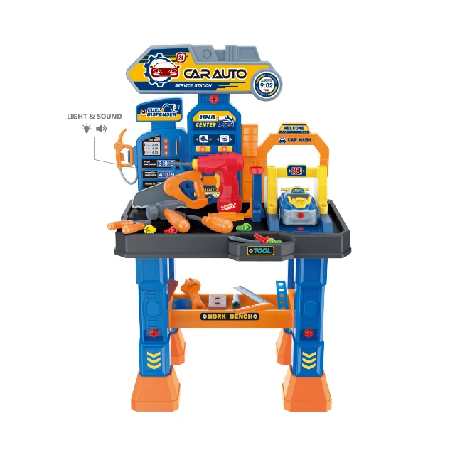 Пластиковый строительный мастерский комплект для ролевых игр детский инструмент «сделай сам» верстак игрушка