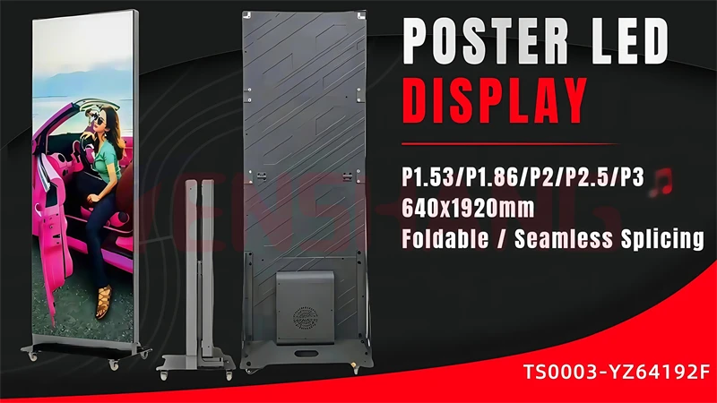 Folding Poster Led Display Foldable Led Screen Gob P1.25 P1.5 P1.8 P2 ...