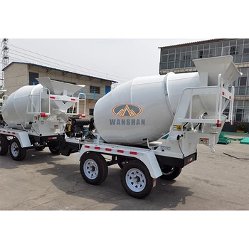 Automatic Self-loading Cement Mixer Machine Bulk Cement Truck Concrete Mixer Trailer for Sale