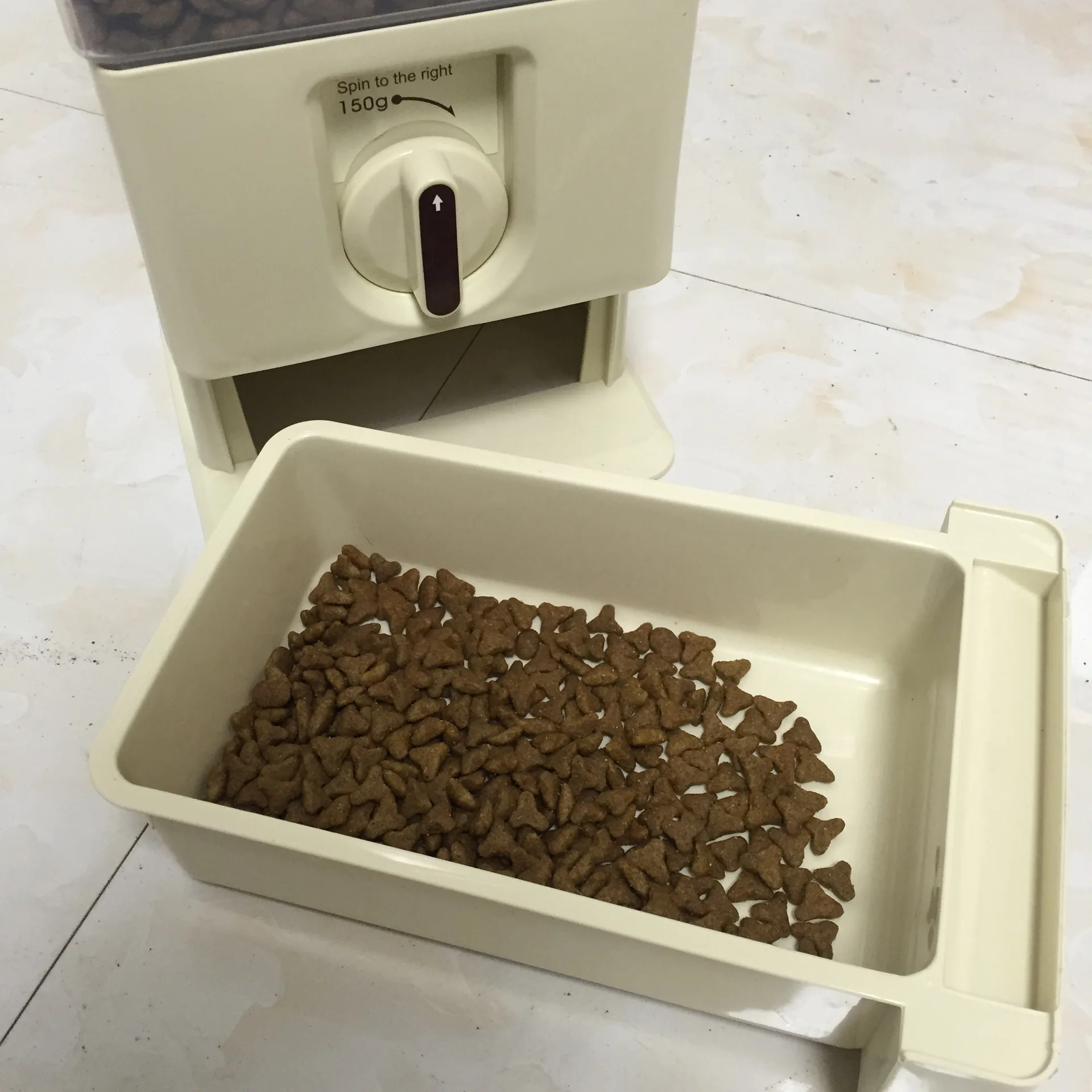 Оптовая продажа 6 кг экологичный маленький контейнер для хранения кормов собак милый пластиковый автоматический кормушка с емкостью 200 мл