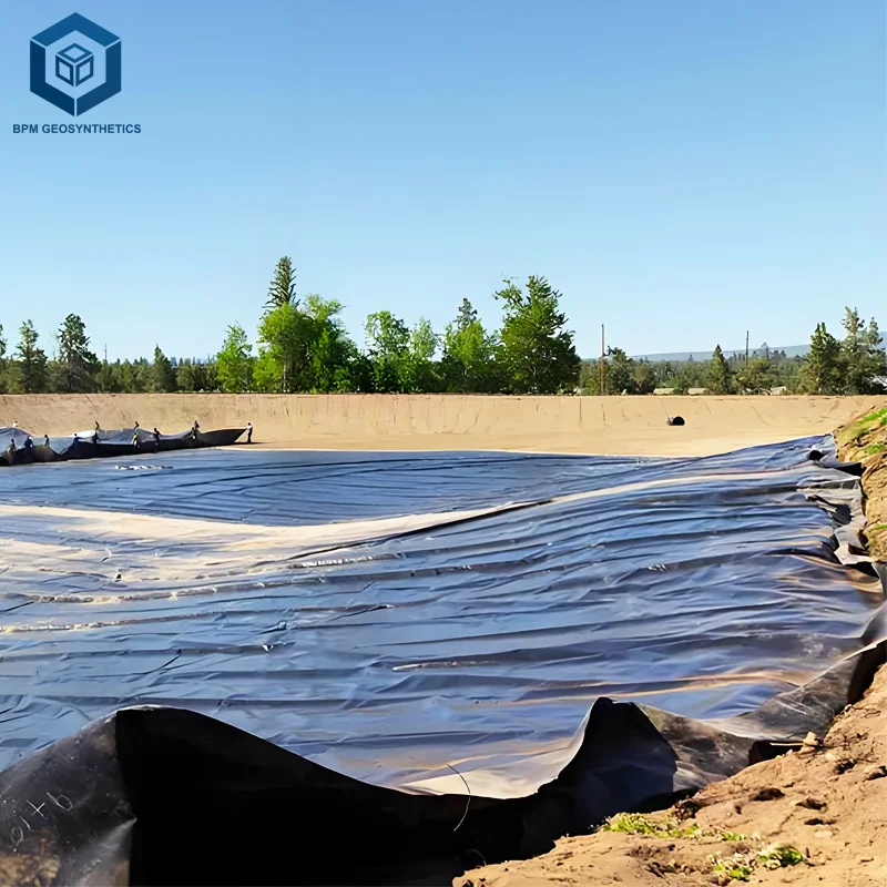 HDPE Smooth Geomembrane Waterproofing Membrane Farm Dam Liner 45 Mil Pond Liner for Water Storage Pond in Kenya