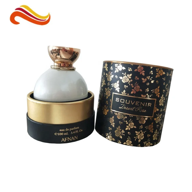 Круглая цилиндрическая Подарочная коробка, картонная упаковка для ароматов, картонный контейнер для упаковки парфюмерных бутылок