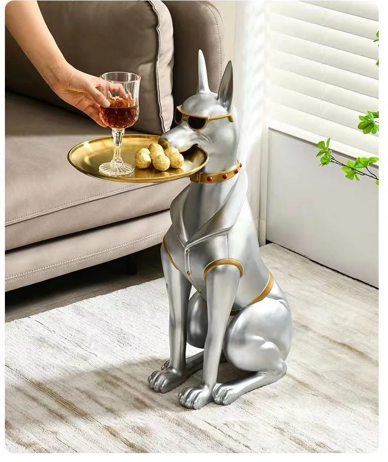 product modern colorful resin crafts dog sculpture finish art decor for home office  gifts368-4