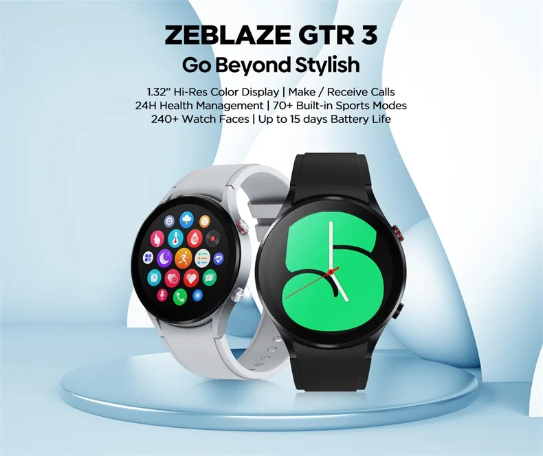 Zeblaze GTR 3 1.32Inch IPS Display 70+ Sports Modes Voice Calling Wrist Temperature 240+ Watch Faces for Women Men Smartwatch(1).jpg