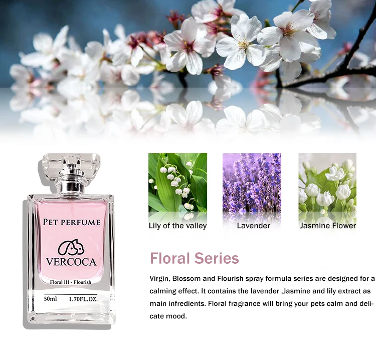 Vercoca 5ml Perfume Tester Floral Blossom Fragrance Alcohol Free Dog