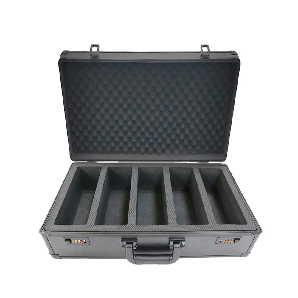 Ningbo Factory 4 Row Custom Aluminum Graded Card Storage Carrying Case