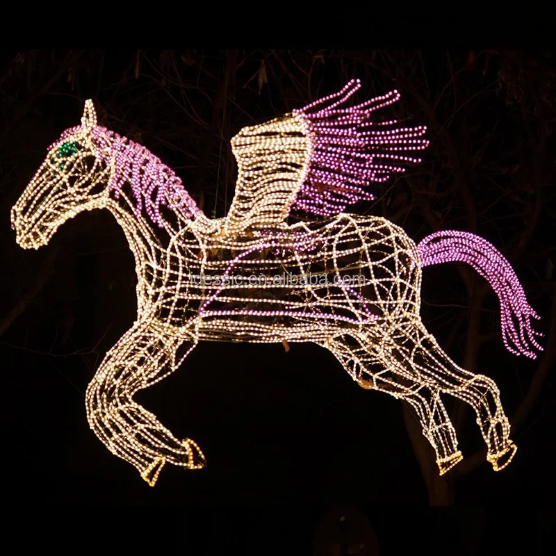 Outdoor 3d Large Led Lighted Animal Wire Frame Reindeer Sculpture For ...