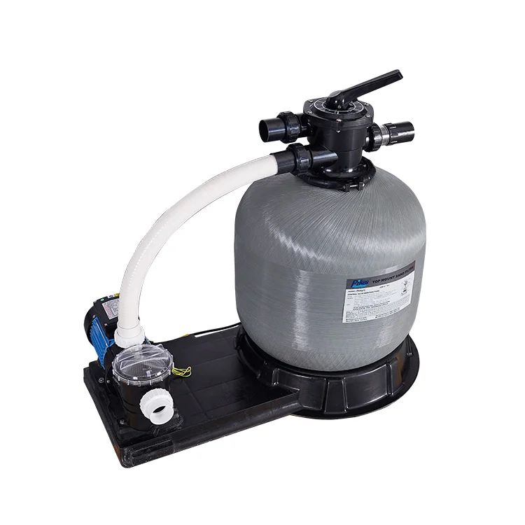 16  Cubic Meters Per Hour Pool Filter Top Mount Sand Filter and Pump Combo