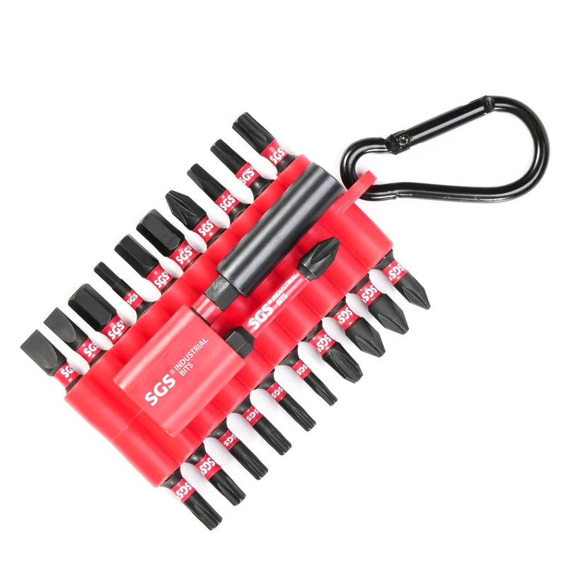 MOYOTEC 22PCS Factory Impact Screwdriver Bit with Bit Holder Set 1/4 PH Pozi Torx SQ SL Hex Portable