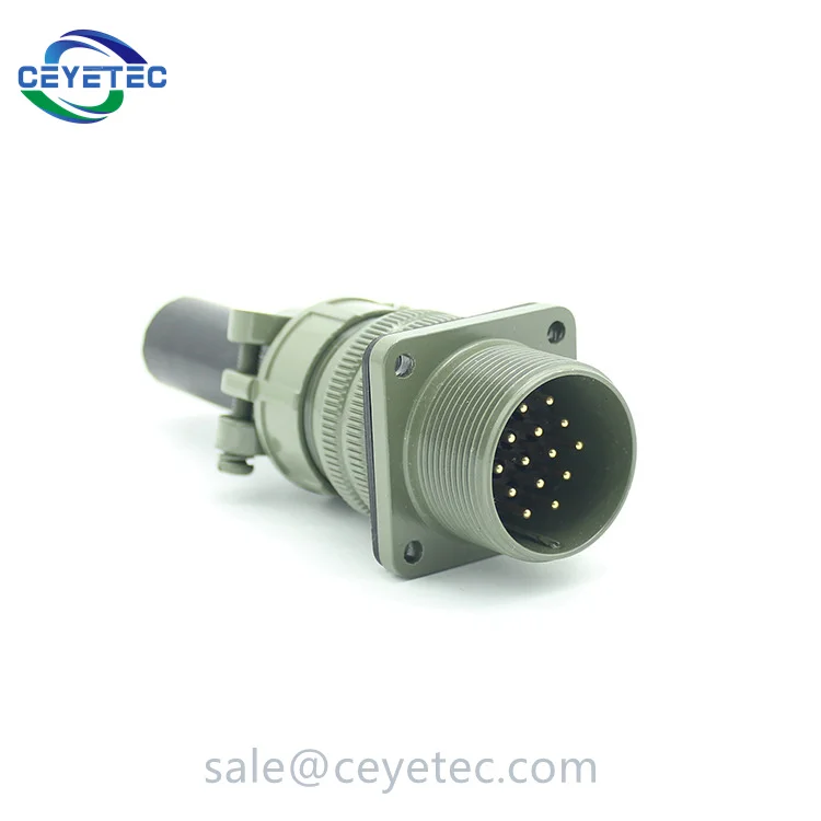 Electrical Round Plug MS3106A 20-27S Straight Plug Female MS5015 14pin ...