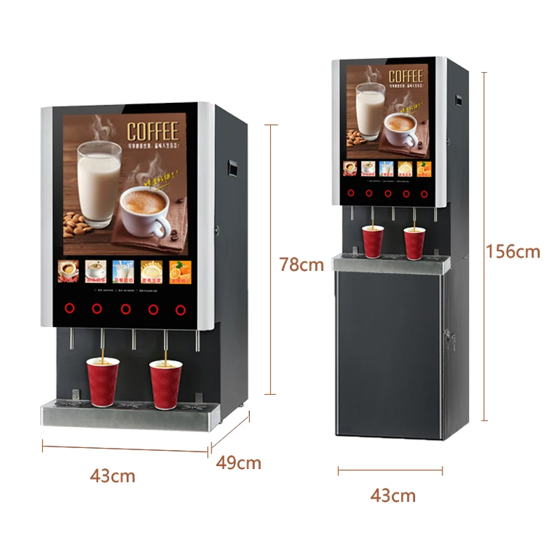Automatic Instant Coffee Maker Commercial Beverage Machine Household Coffee  Machine Milk Tea Juicer Soy Milk Hot Drink Machine - Coffee Makers -  AliExpress