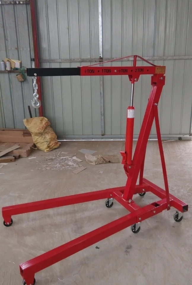 2 Ton Hydraulic Jack Manual Foldable Portable Shop Lift Crane Hoist