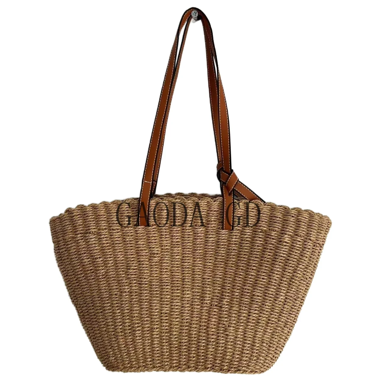 D D Wholesale New Fashion Mixed-colors Straw Handbag Simple Paper String Tote Bag for Women Shoulder Bag