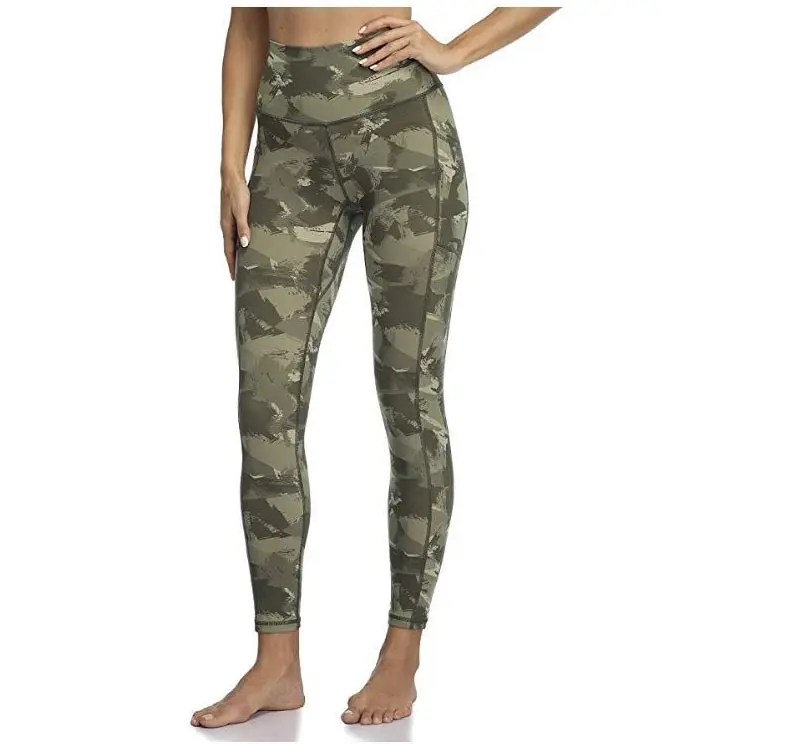 Booty Lifting Women Sports Fitness High Waist Yoga Pants Pockets Gym Butt Scrunch Gym Leggings Camo Yoga Pants