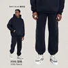 Ankle banded pants-Dark blue
