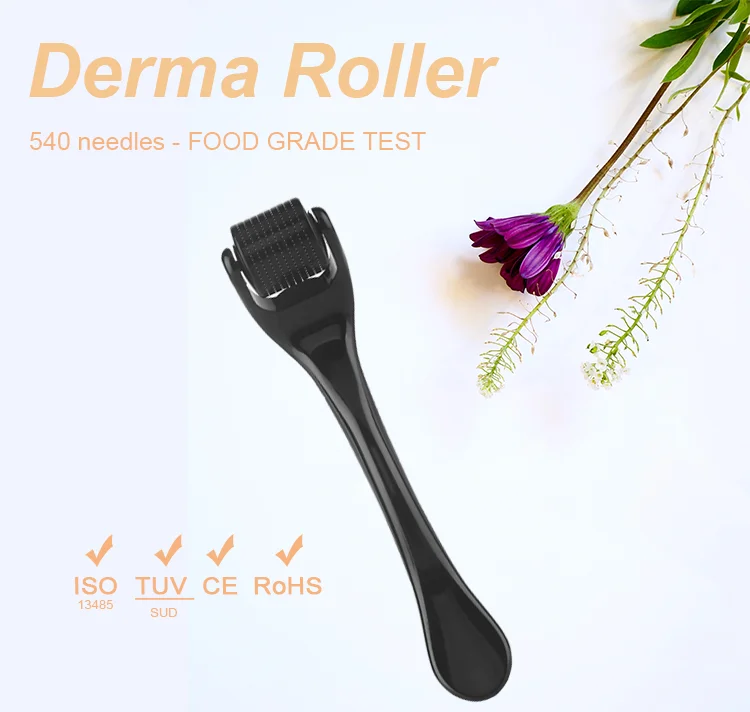 Good Quality Skin Rejuvenation Portable Hair Care 3mm Fast Beard Growth Microneedle Derma Roller