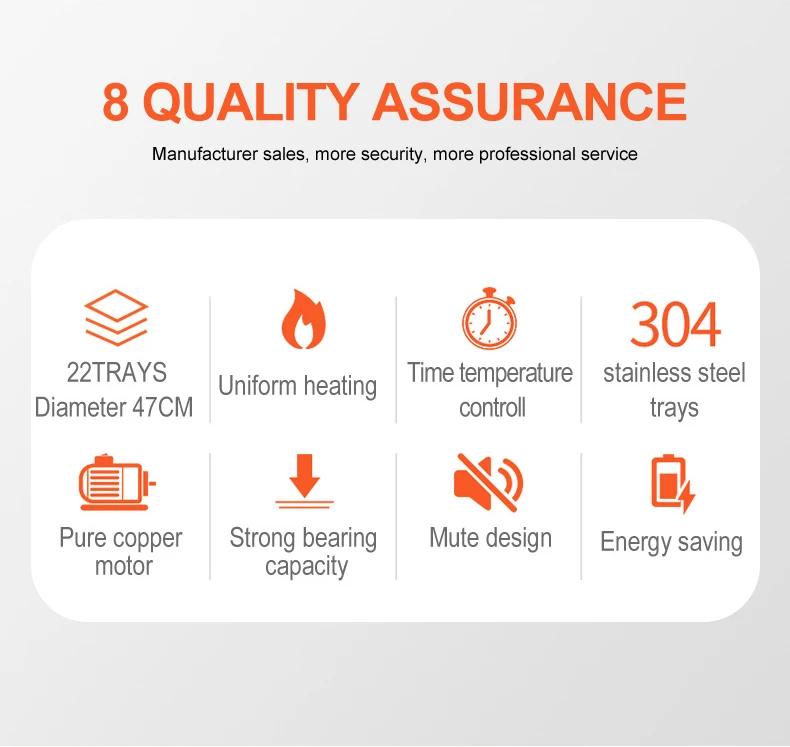 Highquality Rotary Drying Intelligent Automatic 22 Trays Fruit