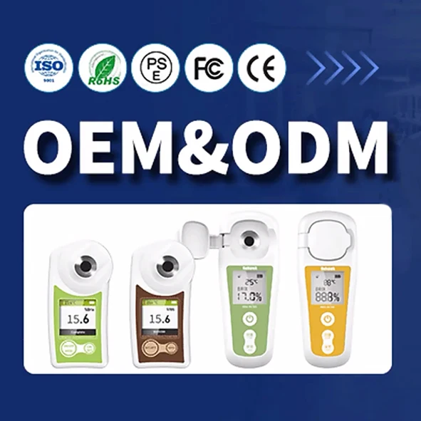Nohawk BM-03 Handheld Digital Refractometer Brix Meter Saccharimeter Densimeter 0.5% Precision 35% Brix Range Automatic