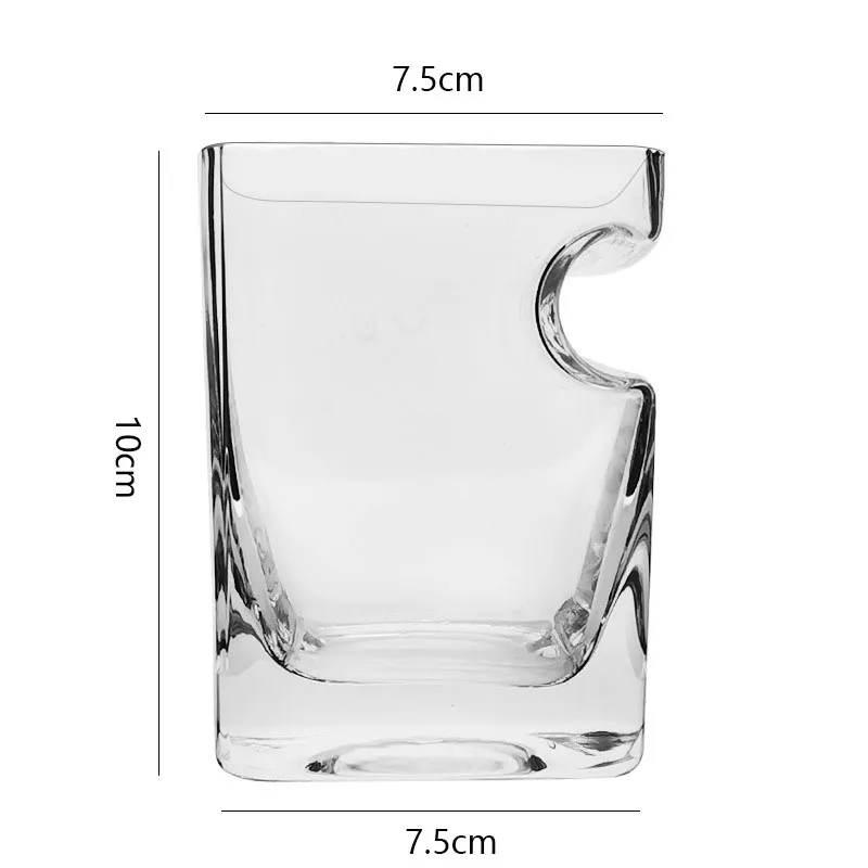 Factory Direct Sale Handbolwn Wine Glass Cup With Cigar Holder Design