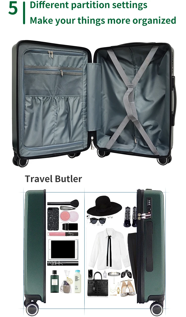 2022 New 3 Pieces Luggage Set Trolley 