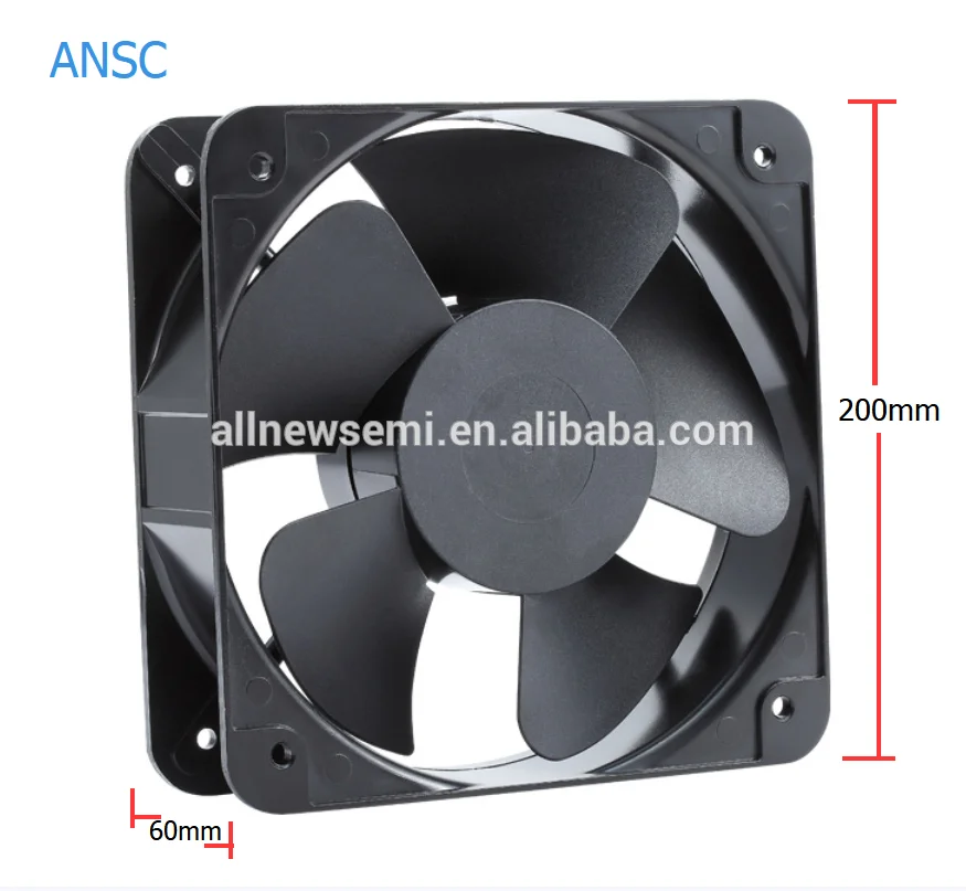 Durable/Large air volume /High speed/Mute/Long life/High quality Metal AFA20060 20cm 200*200*60 AC Brushless Axial flow Fan