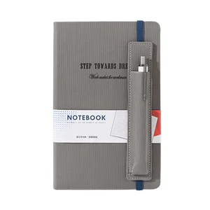 2026 Factory Price Customized A5 Agenda Planner Notebook Hardcover Pu Leather Journal With Pen Holder