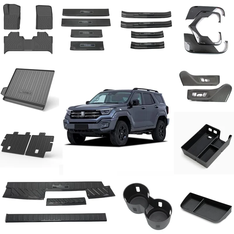 Custom Car Floor Mats for GWM TANK 400 TPE All Weather Interior Accessories Seat Covers Trunk Mat Dash Cover Cargo Liner